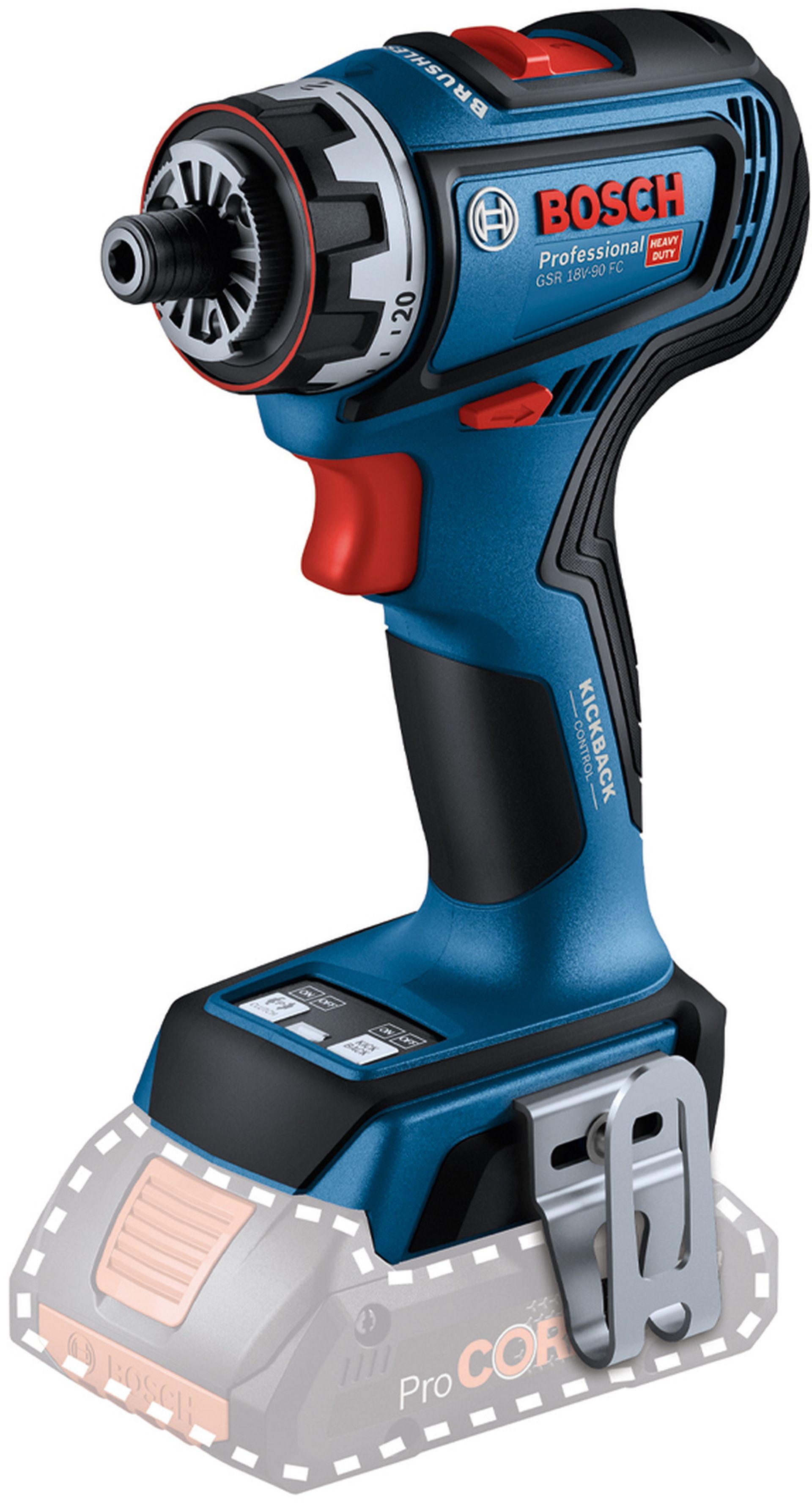 BOSCH GSR 18V-90 FC Vŕtací skrutkovač (solo) 06019K6202