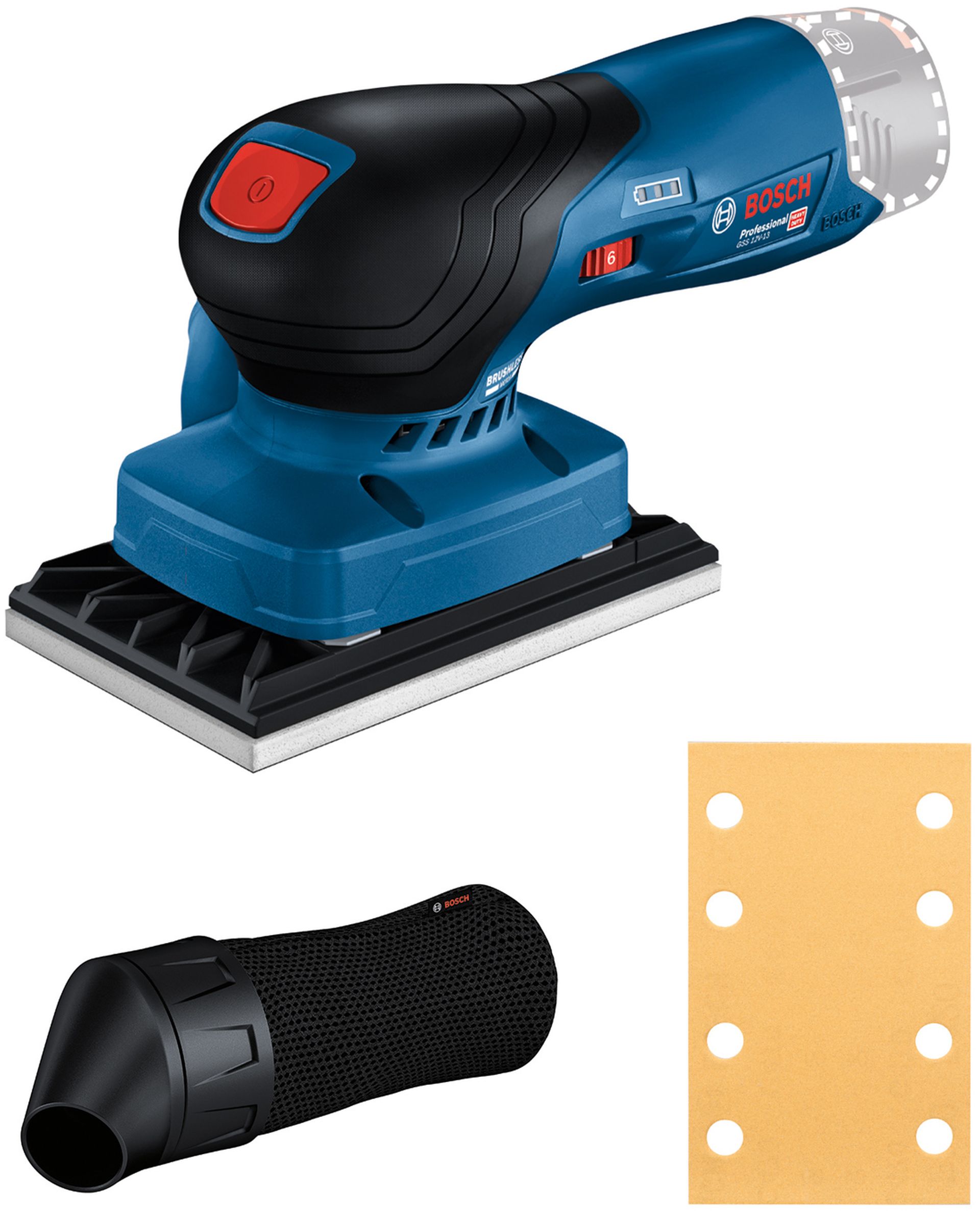 BOSCH GSS 12V-13 PROFESSIONAL Akumulátorová vibračná brúska (solo) 06019L0000