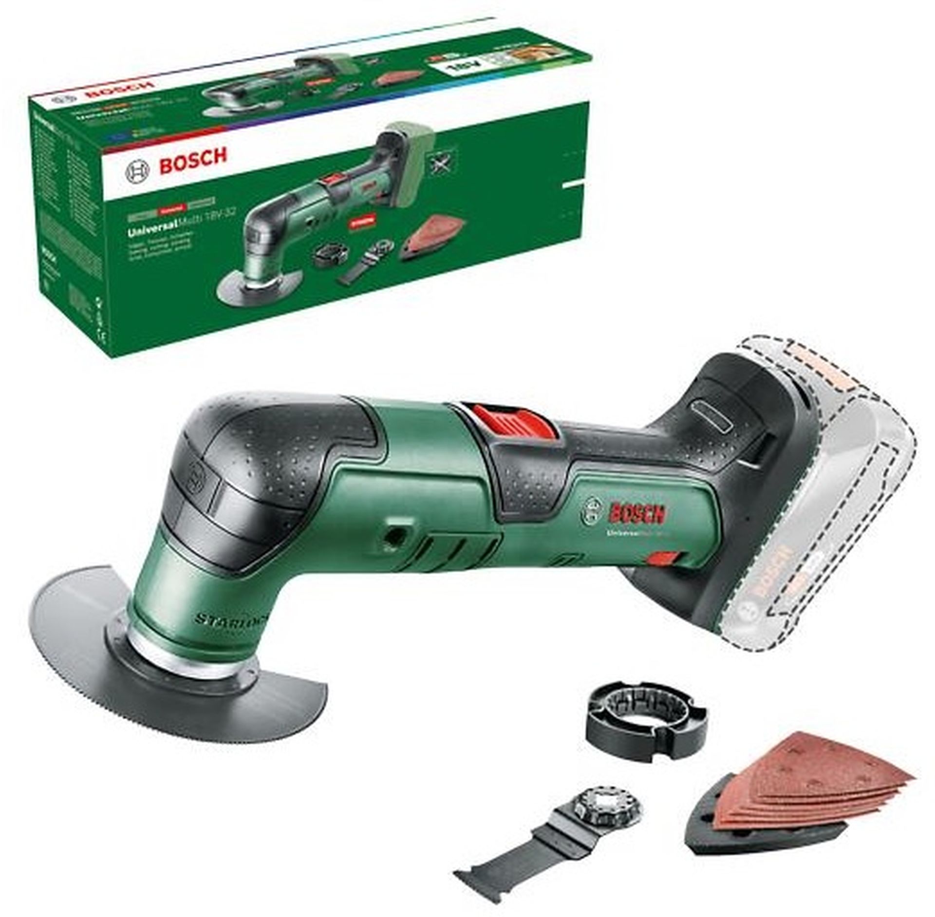 BOSCH UniversalMulti 18V-32 Akumulátorové multifunkčné náradie 0603105000