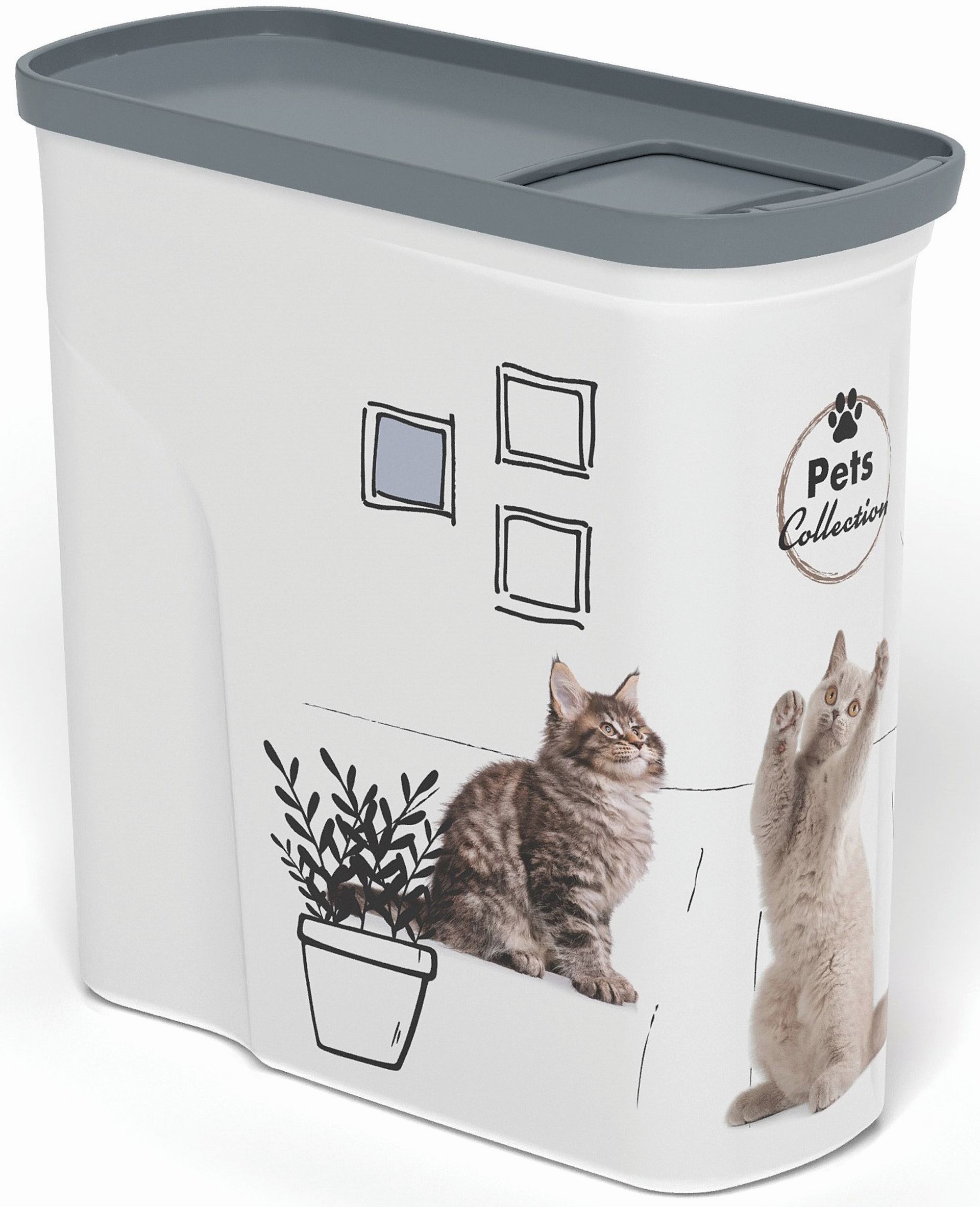 CURVER Kontajner na suché krmivo 1,5kg/2L mačky 04346-E26
