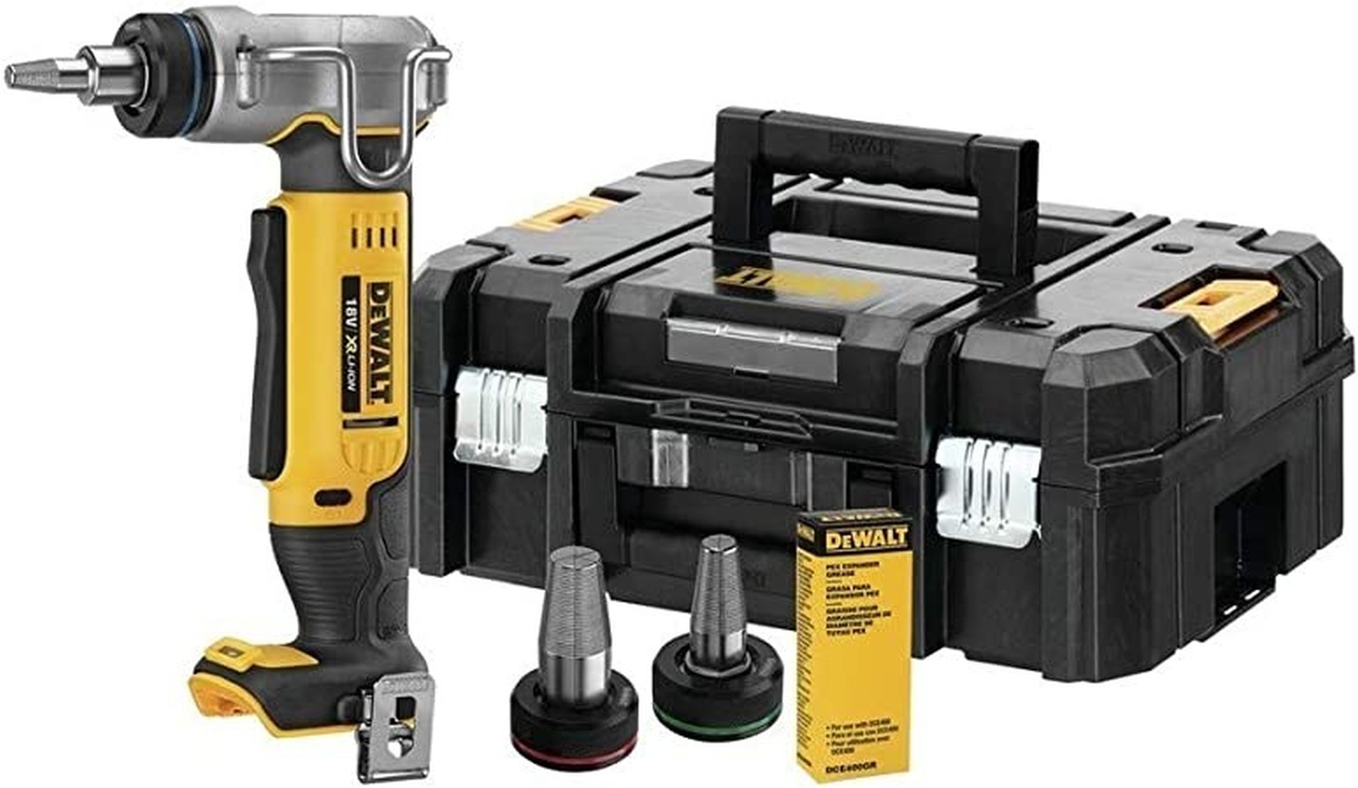 DeWALT DCE400NT Aku expandér rúrok (18V/bez aku a nabíjačky) kufor Tstak