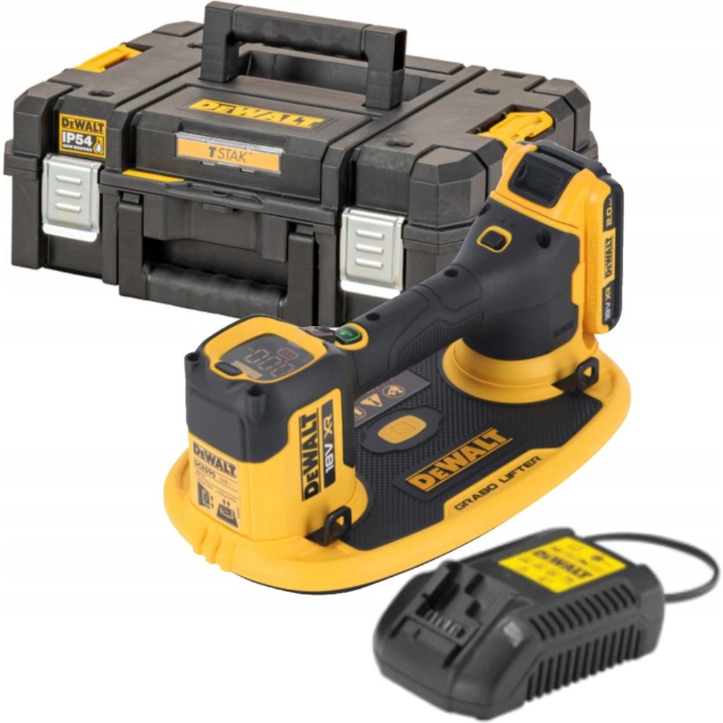 DeWALT DCE590D1T Grabo Aku podtlakový zdvihák XR (18V/1x 2,0 Ah) kufr Tstak