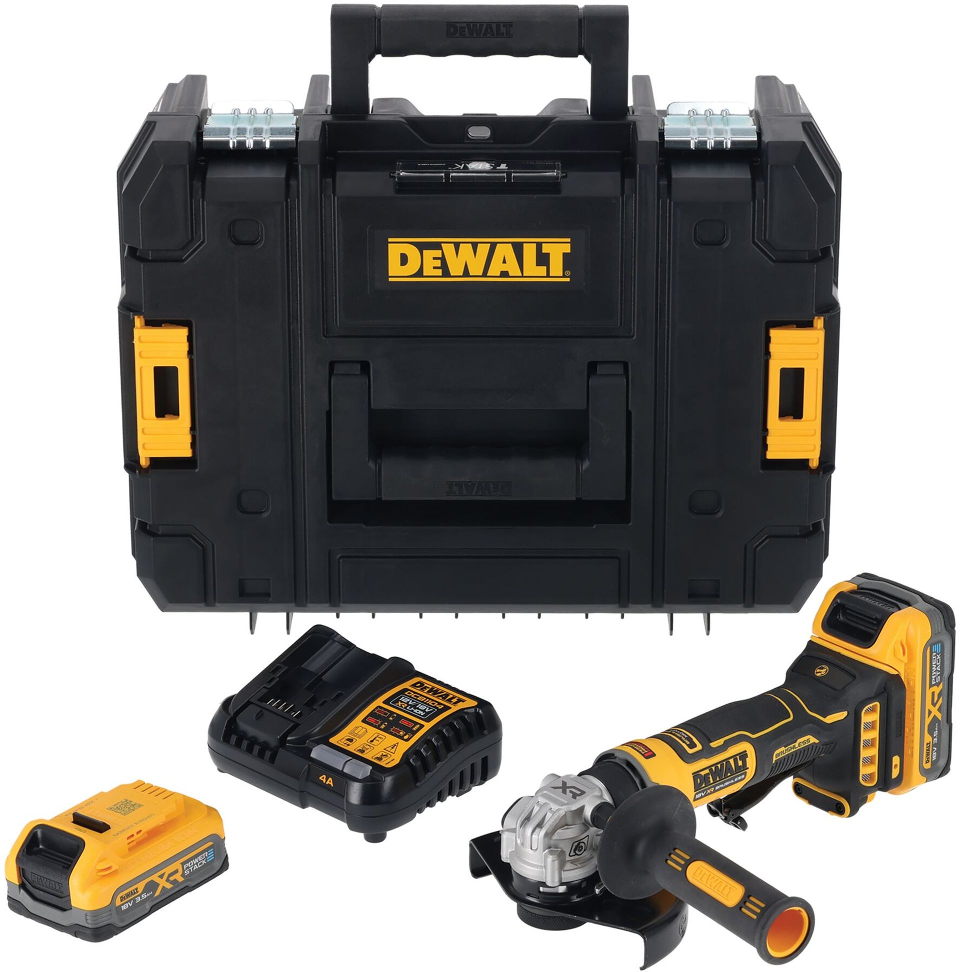 DeWALT DCG404S2T Aku uhlová brúska XR (125mm/18V/bez aku a nabíjačky/kufor Tstak)
