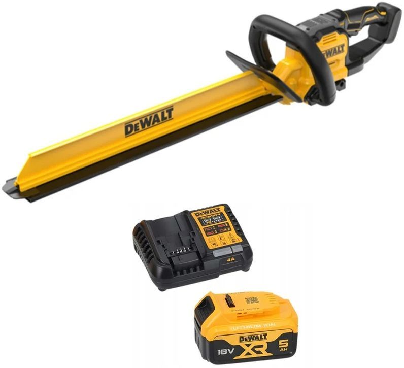 DeWALT DCMHT567P1 Bezuhlíkové aku nožnice na živý plot XR (18V/60cm/1x5,0Ah)