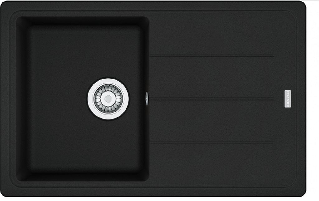 Franke Basic BFG 611-78, 780x500 mm, fragranitový drez, matná čierna 114.0661.513