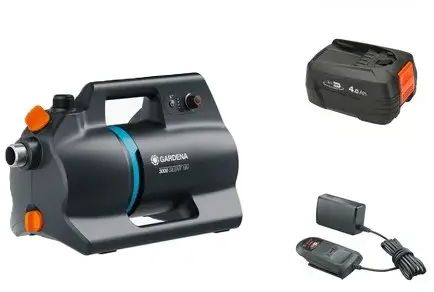 Gardena Silent 3000 18V/P4A Aku záhradné čerpadlo (180W/3000l/h) - 1x 4,0Ah 14610-20