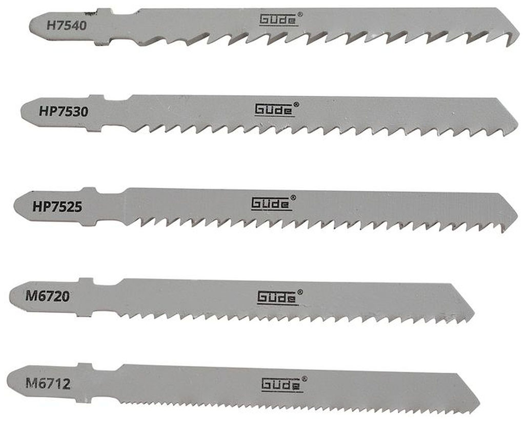 GÜDE Náhradné pílové listy (5 ks) k priamočiarym pílam 58156