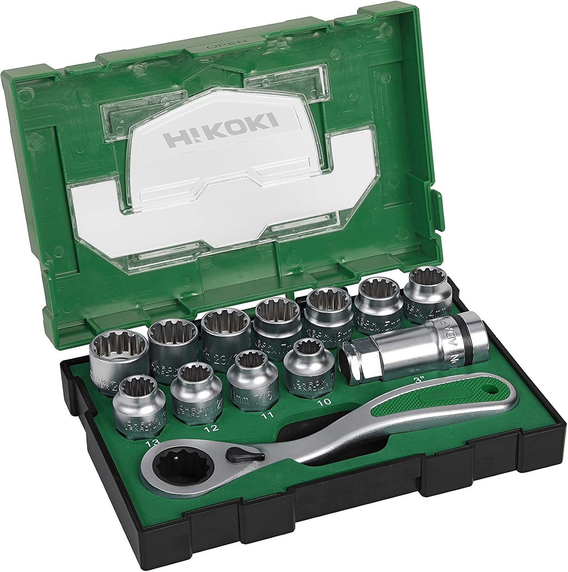 HiKOKI 40030033 Sada nástrčných kľúčov 1/2&quot;, 13ks