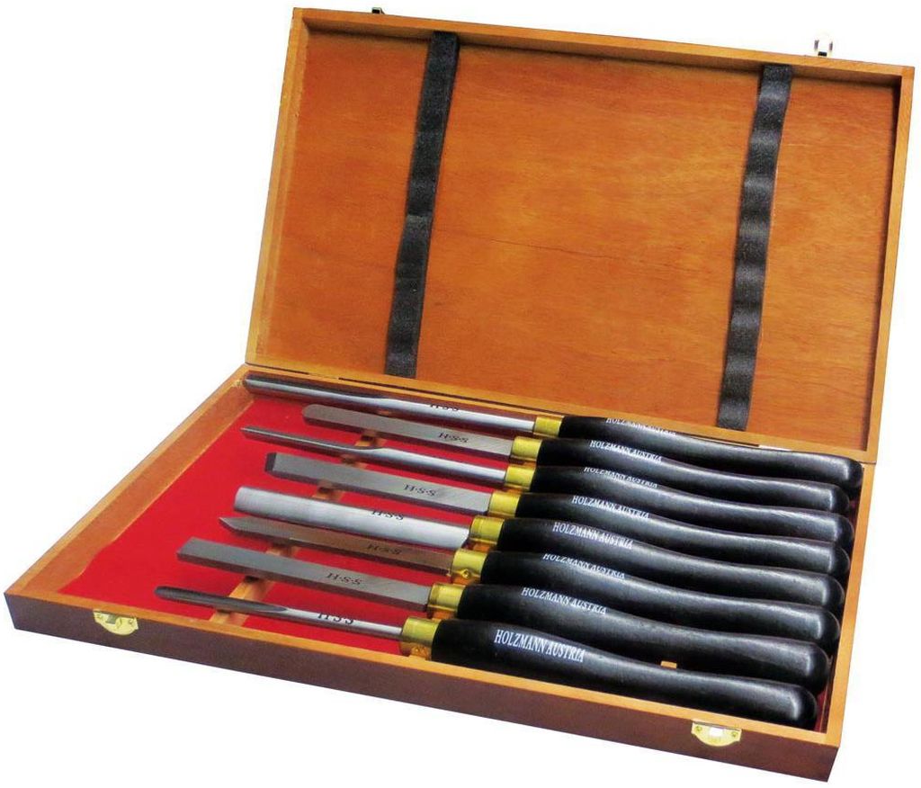 Holzmann Kvalitné sústružnícke dláta HSS (8ks) H8TLGN