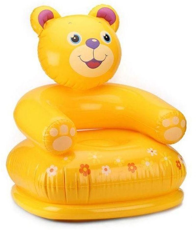INTEX HAPPY ANIMAL CHAIR Nafukovacie detské kreslo 65 x 64 x 74 cm, medveď 68556