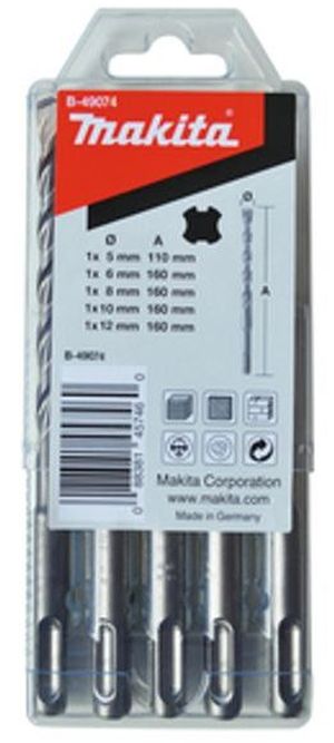 Makita B-49074 SDS-V-PLUS Sada vrtákov 5-12mm 5ks