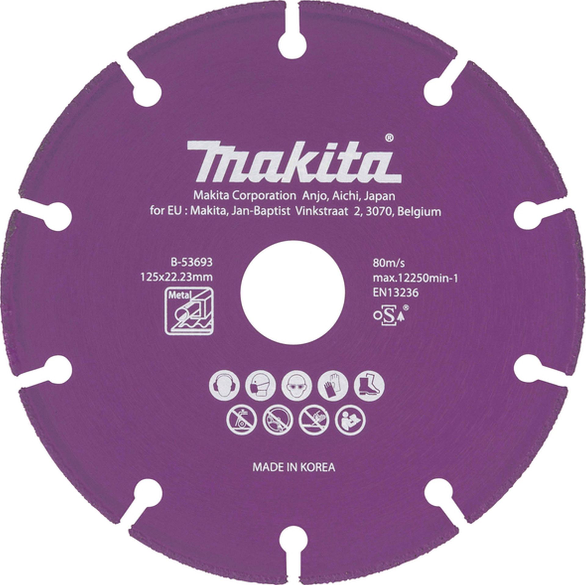 Makita B-53693 diamantový kotúč na kov 125x1.3x22,23mm