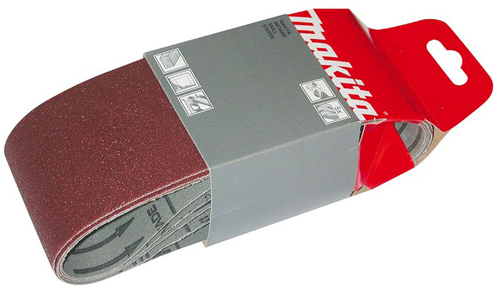 Makita P-37340 Brúsne pásy, 76x610mm, K100, 5ks