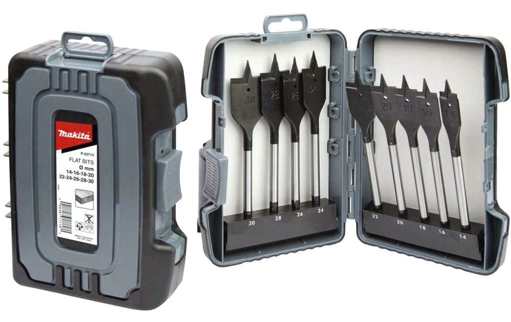 Makita P-80802 Sada plochých vrtákov do dreva 9ks
