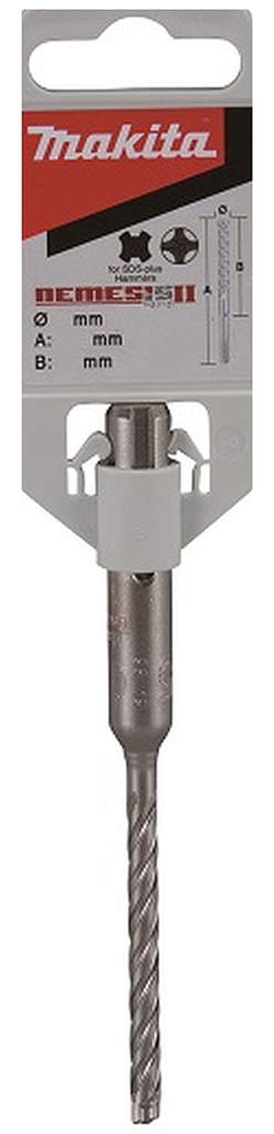 Makita E-24860 4-brity vrtak SDS-Plus Nemesis II 18x200/250mm = oldB-58615