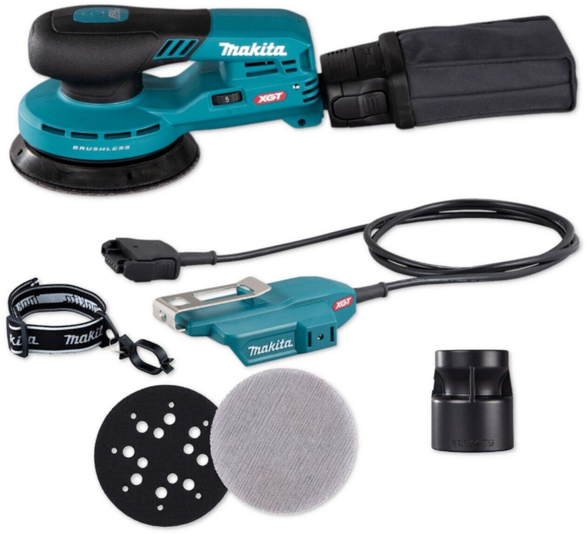 Makita BO001CGZ Aku excentrická brúska s reguláciou 125mm Li-ion XGT 40V, bez aku