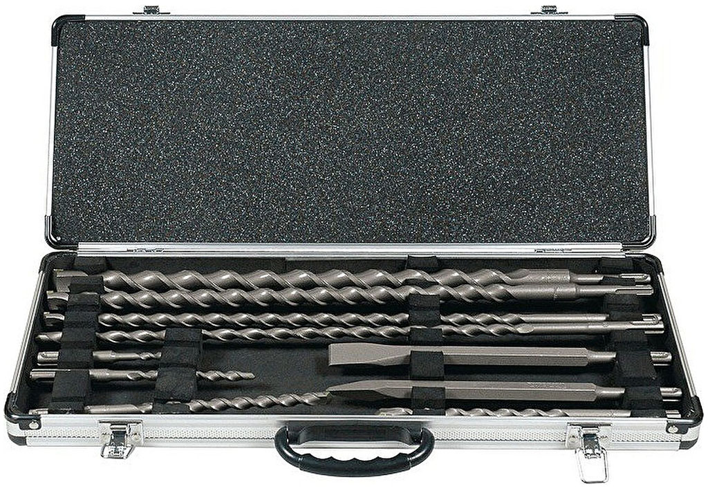 Makita D-42385 Sada vrtákov a sekáčov SDS-Plus v hliníkovom kufri, 10ks