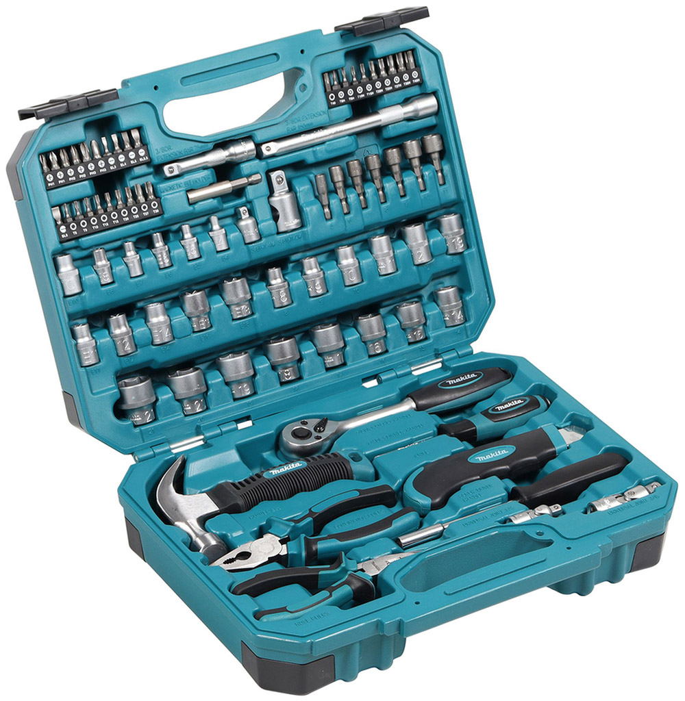 Makita E-10889 Sada náradia, bitov v kufre /76 ks
