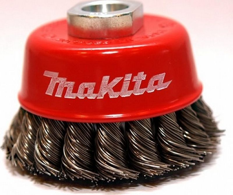 Makita P-04488 Oceľový drôtenú kefu, hrncový M 14 x 2, 65mm
